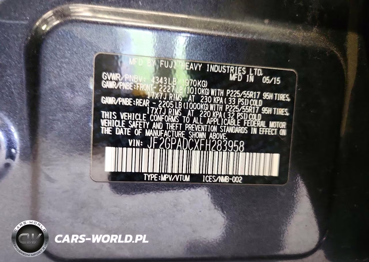 2015 Subaru Xv Crosstrek 2.0 Premium VIN:JF2GPADCXFH283958 - 13