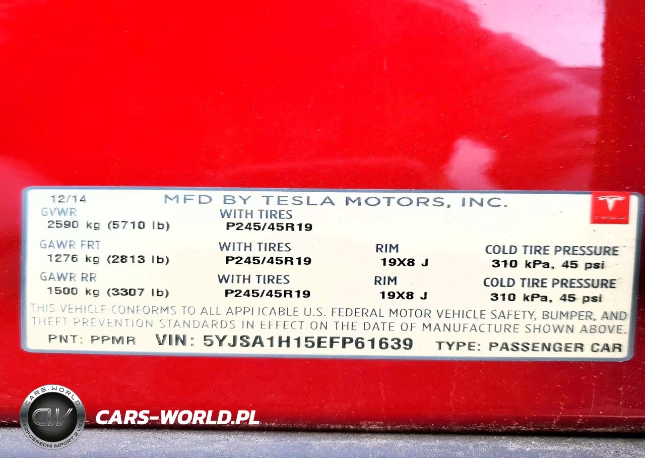 2014 Tesla Mdl S VIN:5YJSA1H15EFP61639 - 12