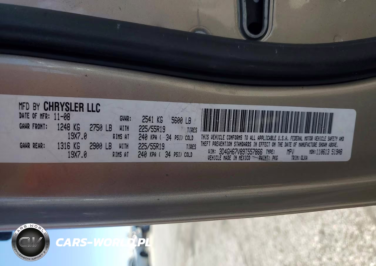 2009 Dodge Journey R VIN:3D4GH67V89T557866 - 13