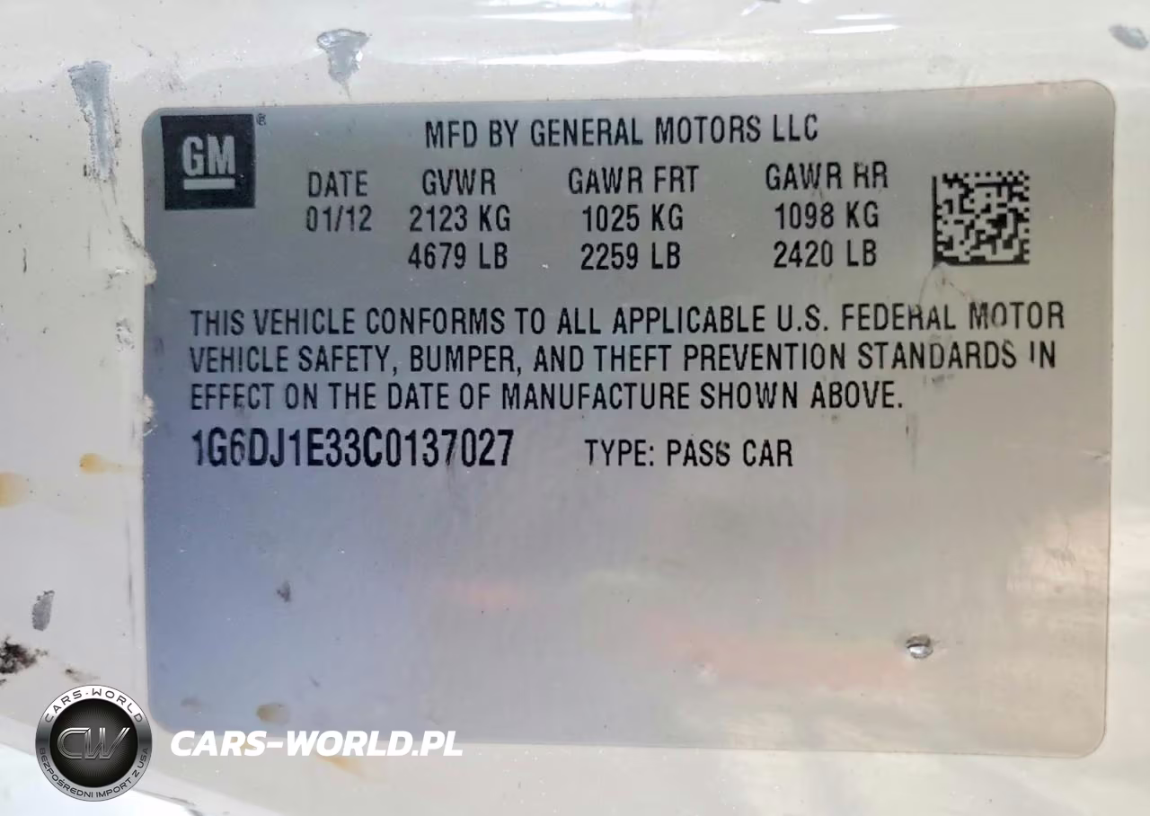 2012 Cadillac Cts Performance Collection VIN:1G6DJ1E33C0137027 - 12