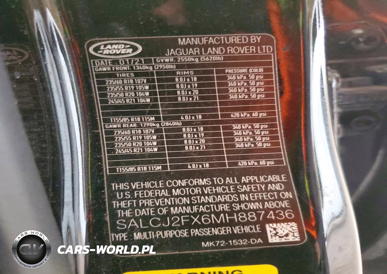 2021 Land Rover Discovery Sport S VIN:SALCJ2FX6MH887436 - 12
