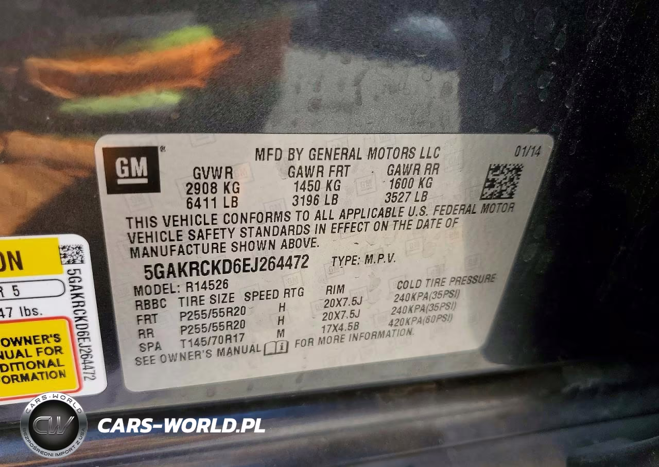 2014 Buick Enclave VIN:5GAKRCKD6EJ264472 - 13