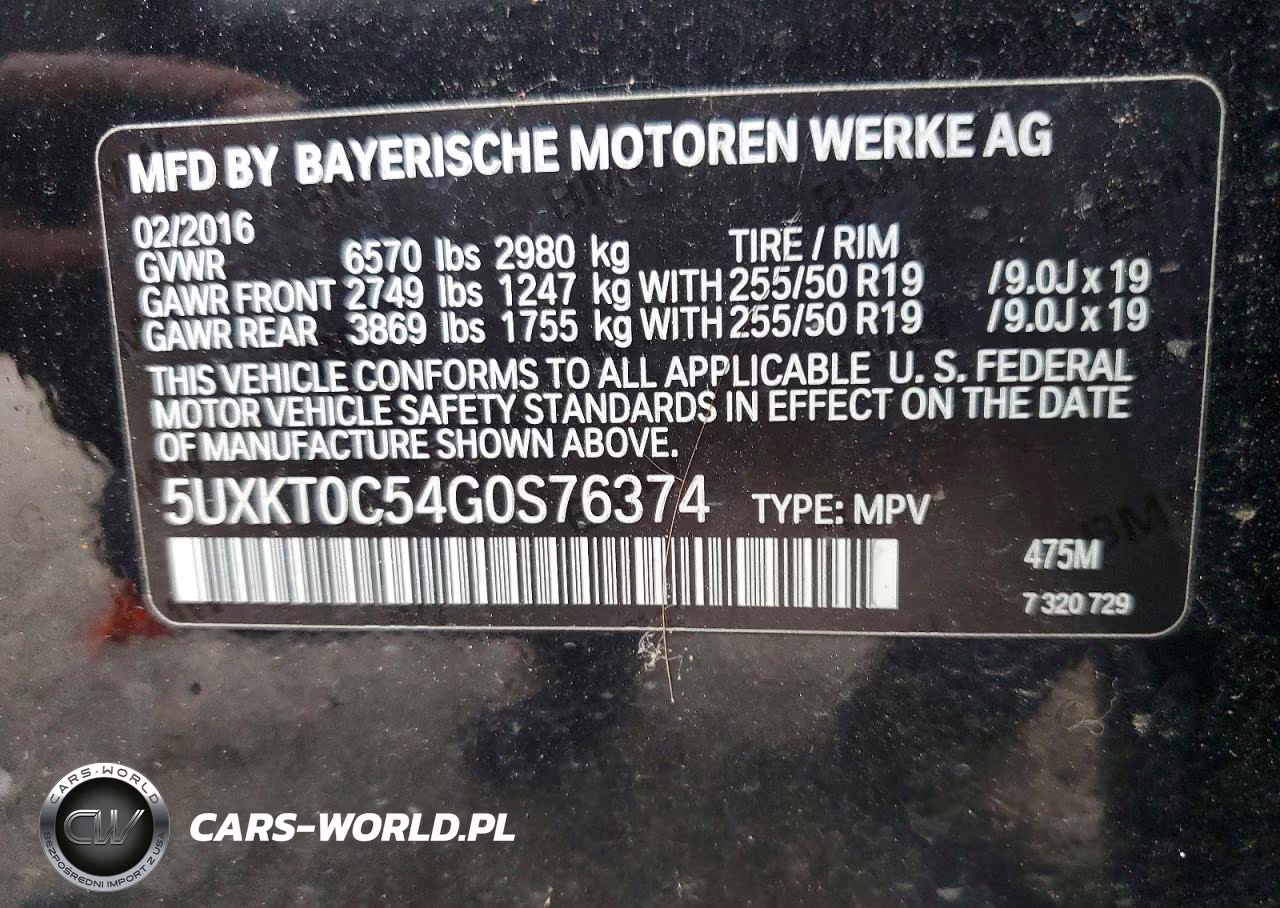 2016 BMW X5 Xdr40E VIN:5UXKT0C54G0S76374 - 13