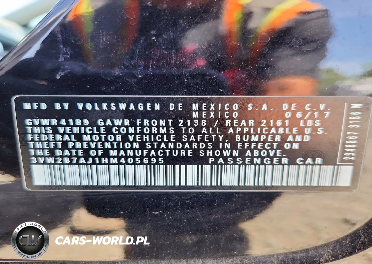 2017 Volkswagen Jetta S VIN:3VW2B7AJ1HM405695 - 12