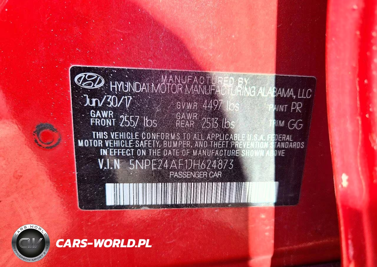2018 Hyundai Sonata Se VIN:5NPE24AF1JH624873 - 12
