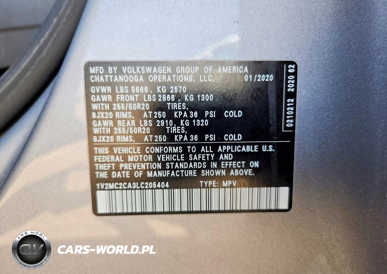 2020 Volkswagen Atlas Cross Sport Sel VIN:1V2MC2CA3LC205404 - 13