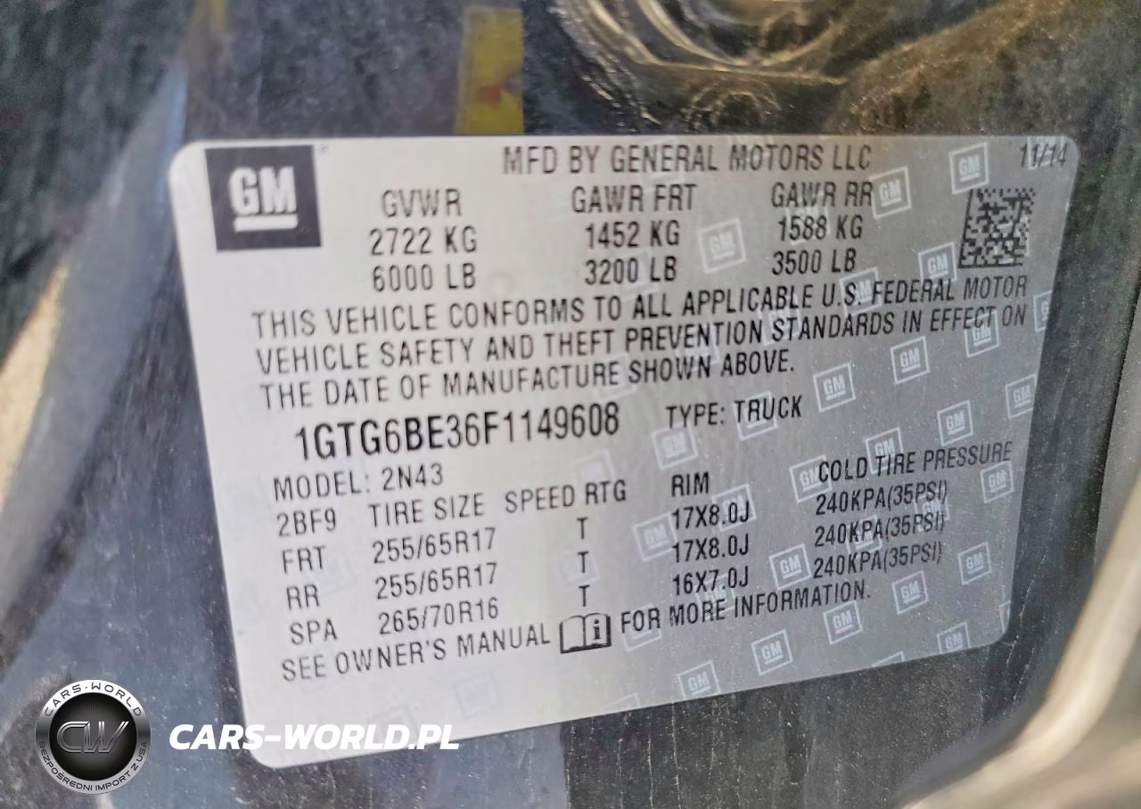 2015 GMC Canyon Sle VIN:1GTG6BE36F1149608 - 12