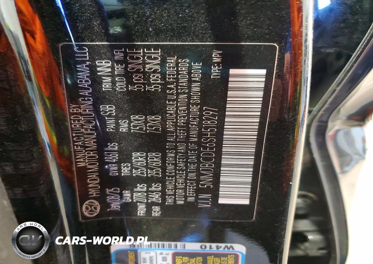 2025 Hyundai Tucson Sel VIN:5NMJBCDE6SH518297 - 14