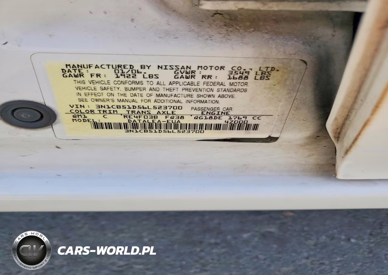 2006 Nissan Sentra 1.8 VIN:3N1CB51D56L523700 - 12