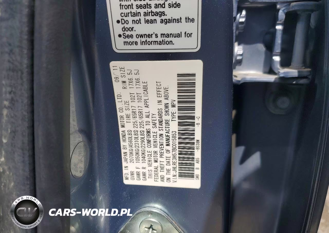 2011 Honda Cr-V Ex VIN:JHLRE3H57BC015853 - 14
