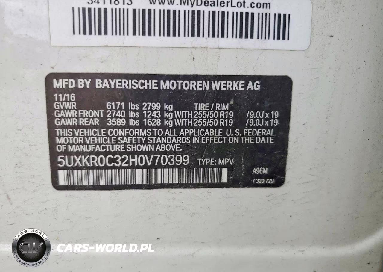 2017 BMW X5 xDrive35I VIN:5UXKR0C32H0V70399 - 13