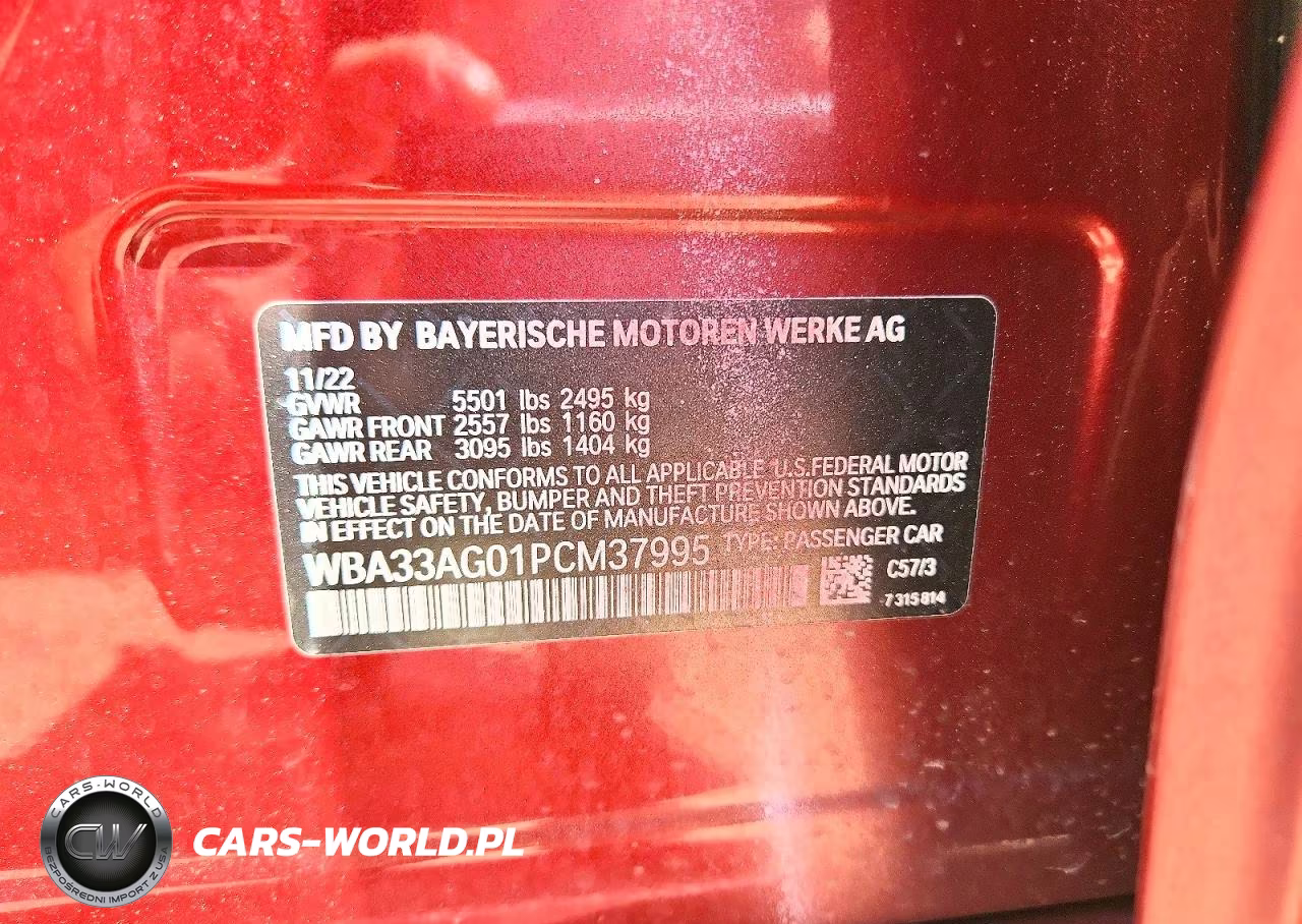 2023 BMW 530Xe VIN:WBA33AG01PCM37995 - 12