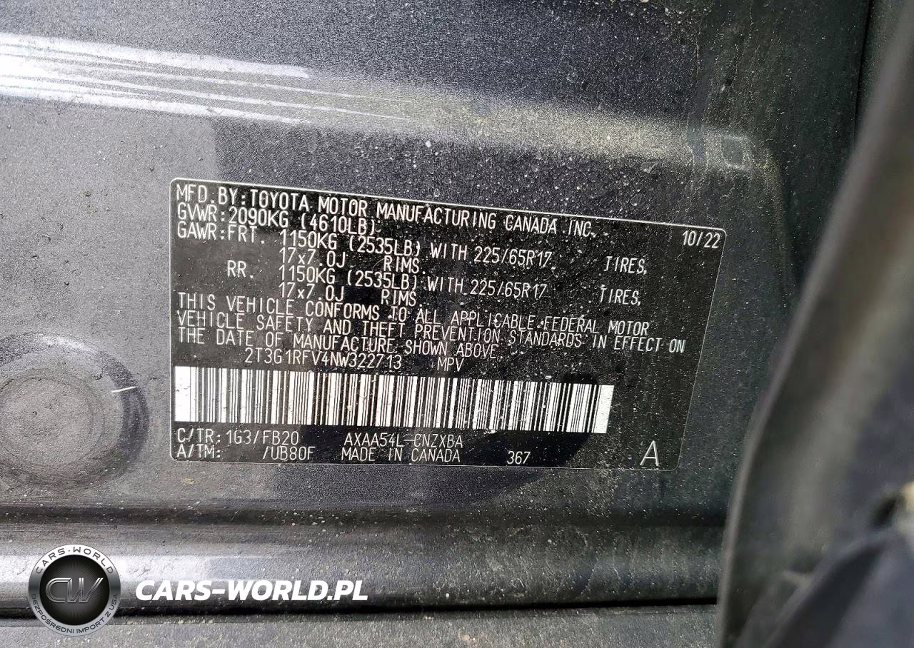2022 Toyota Rav4 Le VIN:2T3G1RFV4NW322713 - 14