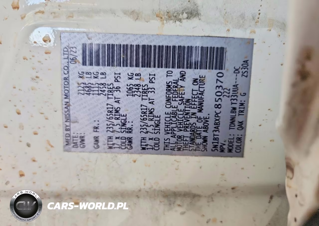2023 Nissan Rogue S VIN:5N1BT3ABXPC850370 - 14