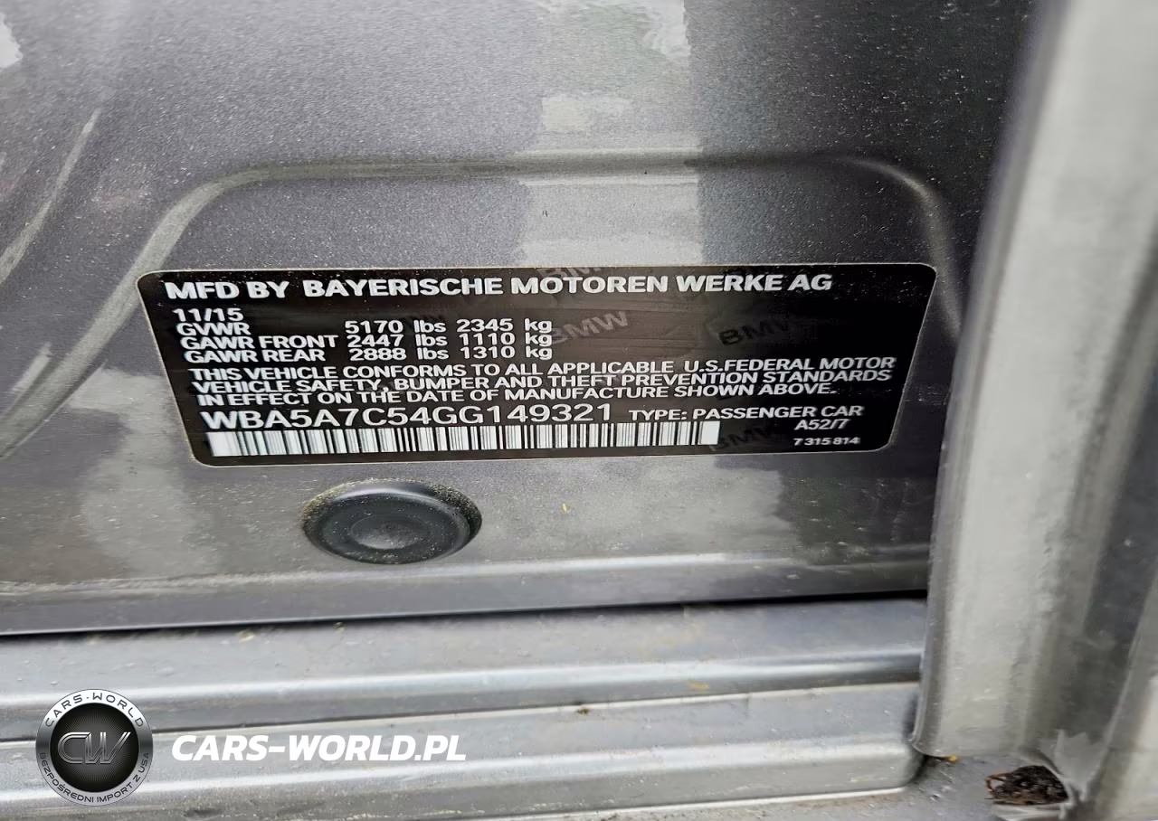 2016 BMW 528 Xi VIN:WBA5A7C54GG149321 - 12