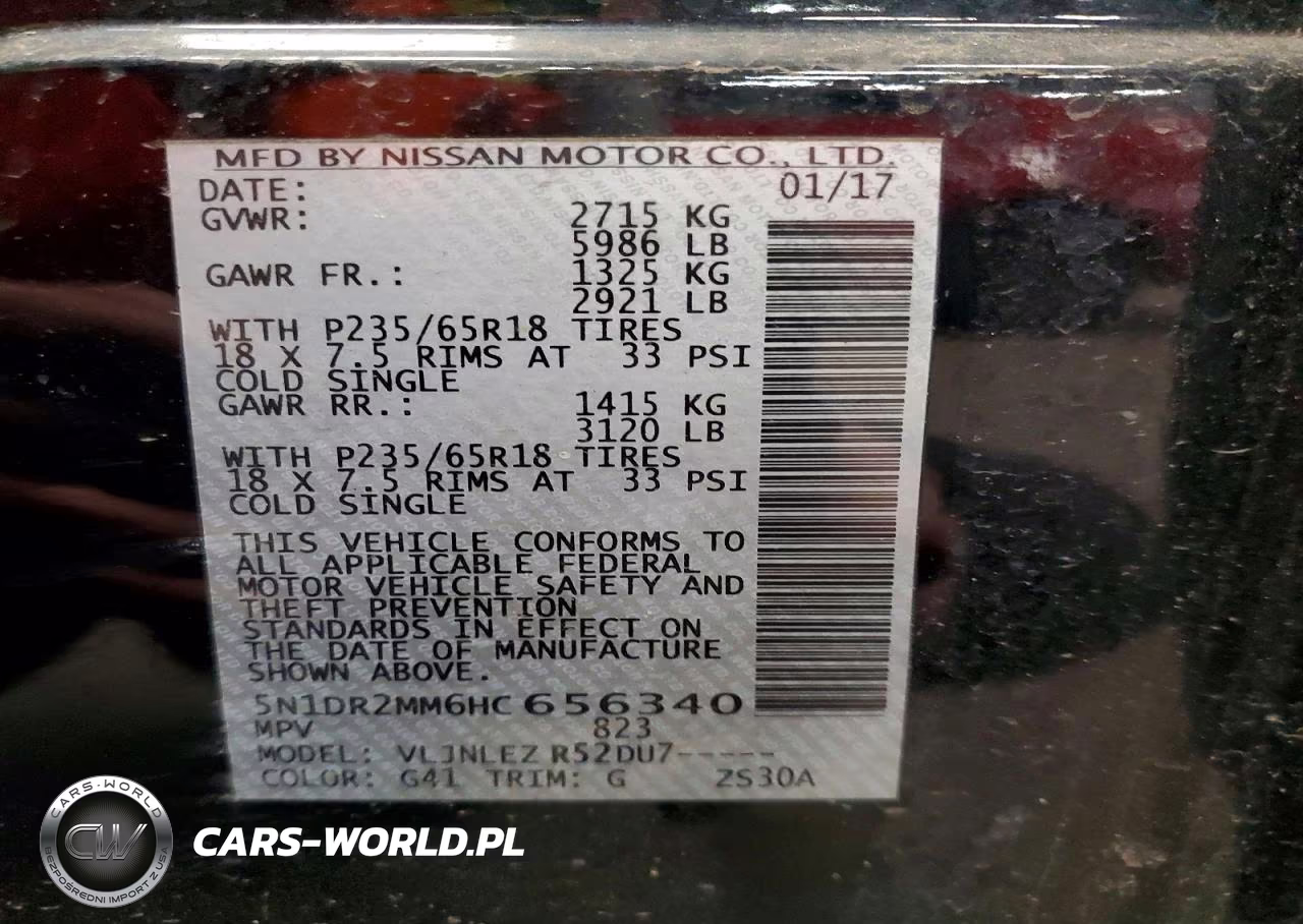 2017 Nissan Pathfinder Sv VIN:5N1DR2MM6HC656340 - 13