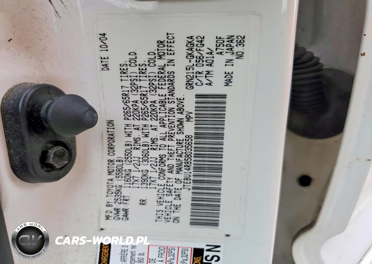 2005 Toyota 4Runner Sr5 VIN:JTEBU14R858035658 - 13