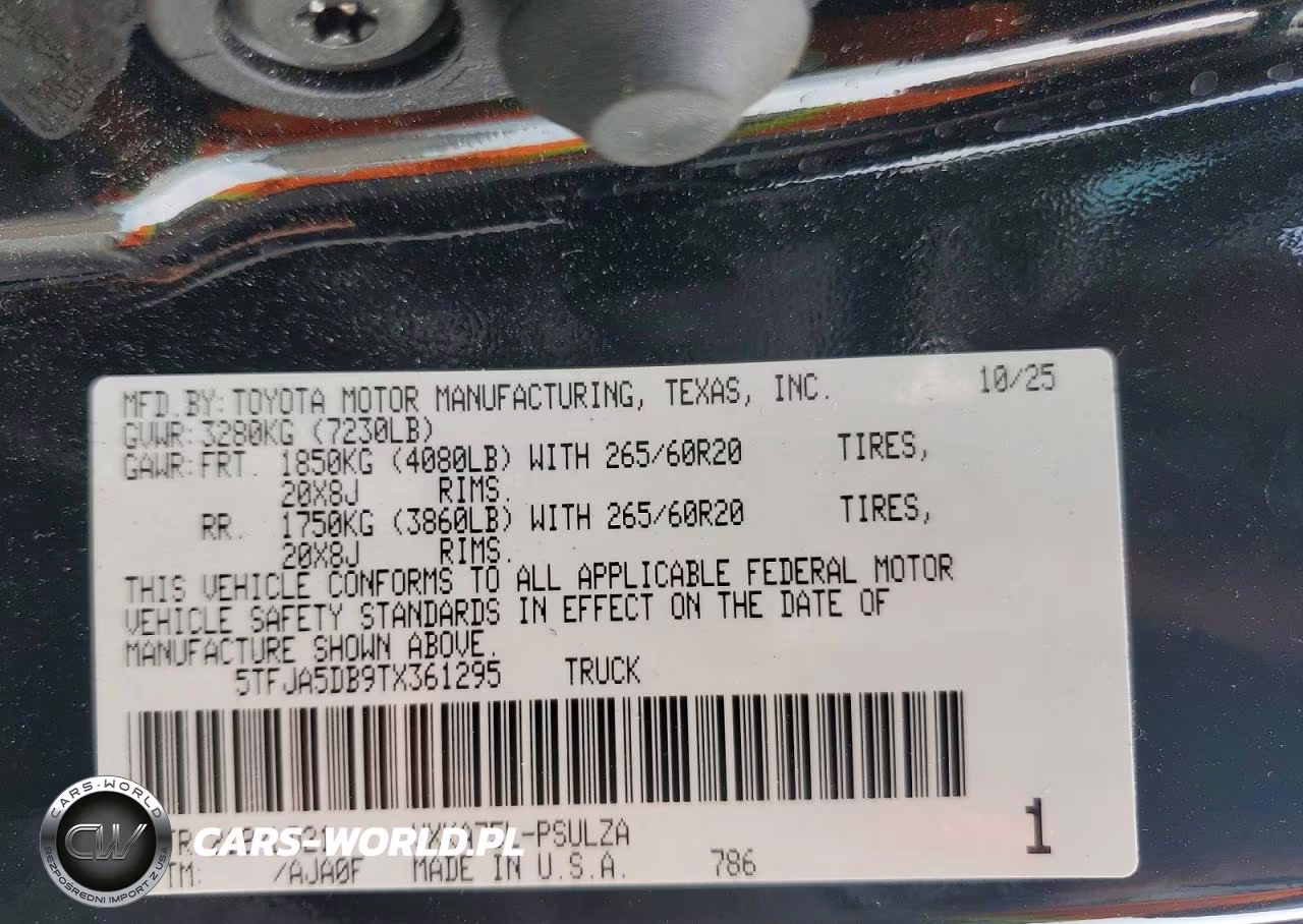 2026 Toyota Tundra Crewmax Limited VIN:5TFJA5DB9TX361295 - 12
