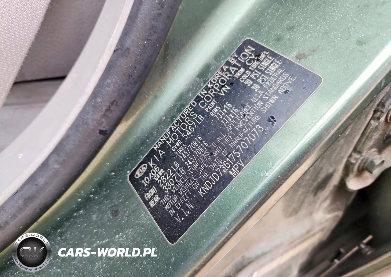 2007 Kia Sorento Base VIN:KNDJD736175707073 - 14