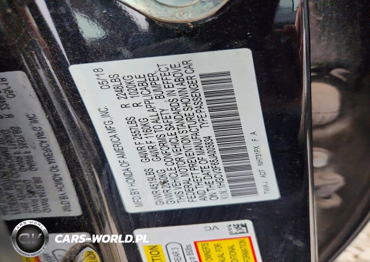 2018 Honda Accord Hybrid Exl VIN:1HGCV3F65JA005834 - 12