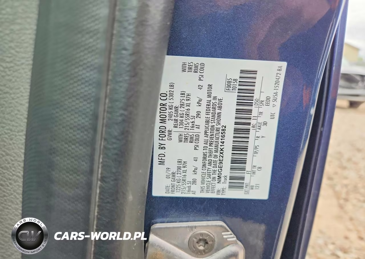 2019 Ford Transit Low Roof VIN:NM0GE9E2XK1416582 - 14