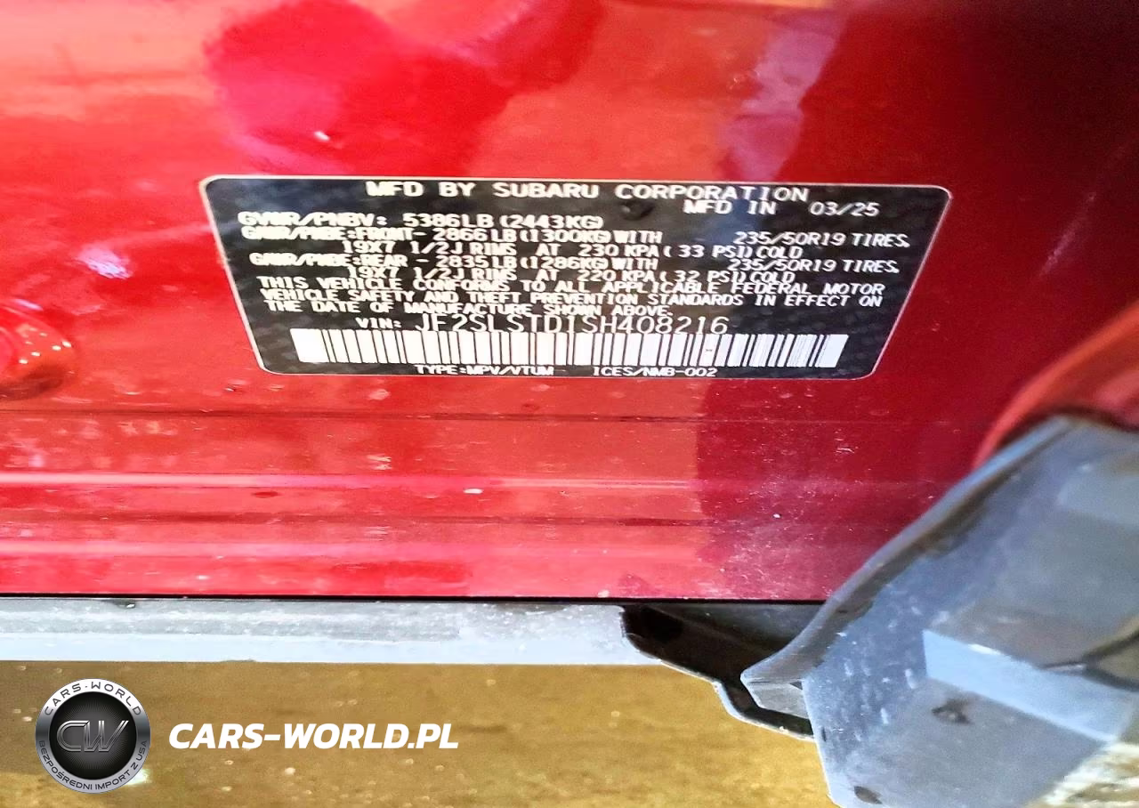 2025 Subaru Forester Touring VIN:JF2SLSTD1SH408216 - 14