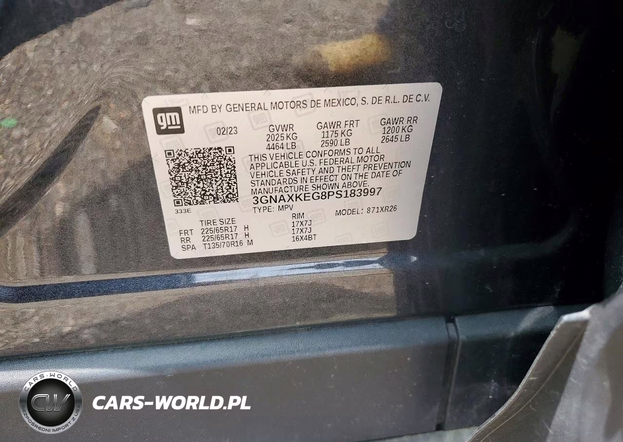 2023 Chevrolet Equinox Lt VIN:3GNAXKEG8PS183997 - 12