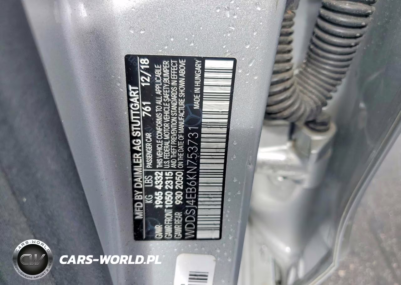 2019 MERCEDES-BENZ CLA 250 VIN:WDDSJ4EB6KN753731 - 14