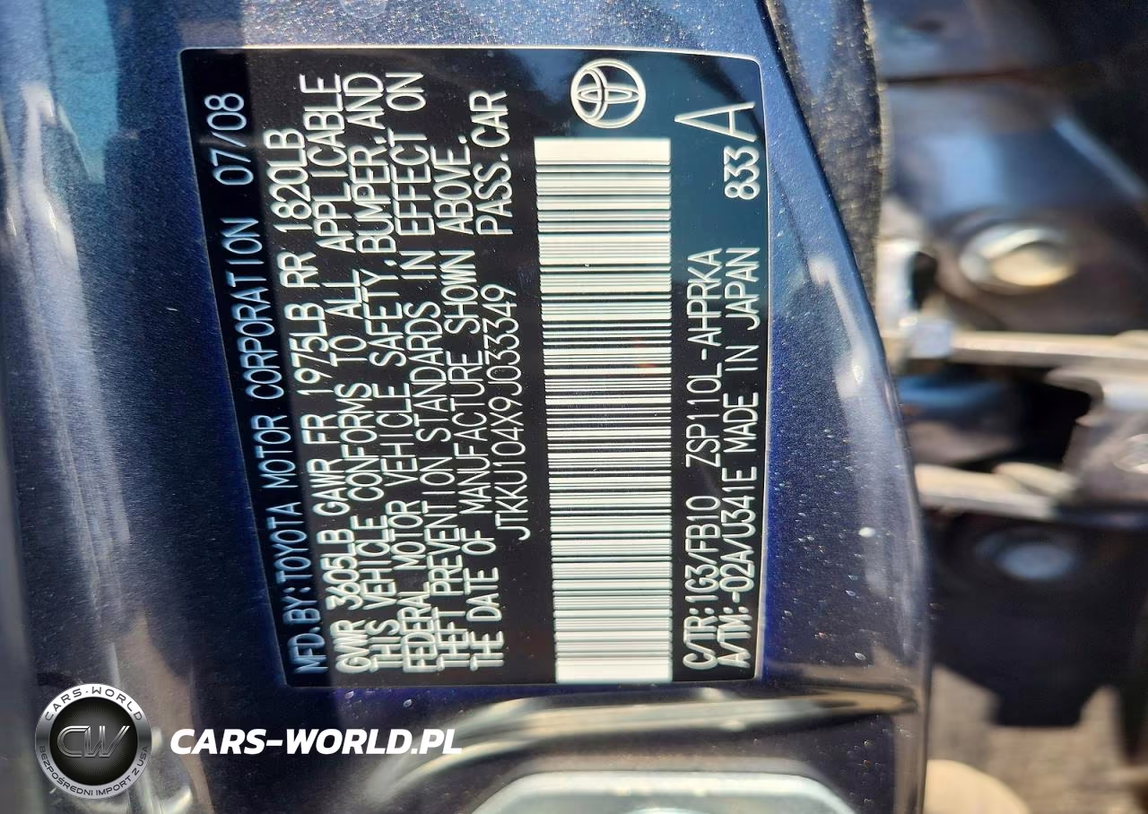 2009 Scion Xd Base VIN:JTKKU104X9J033349 - 12