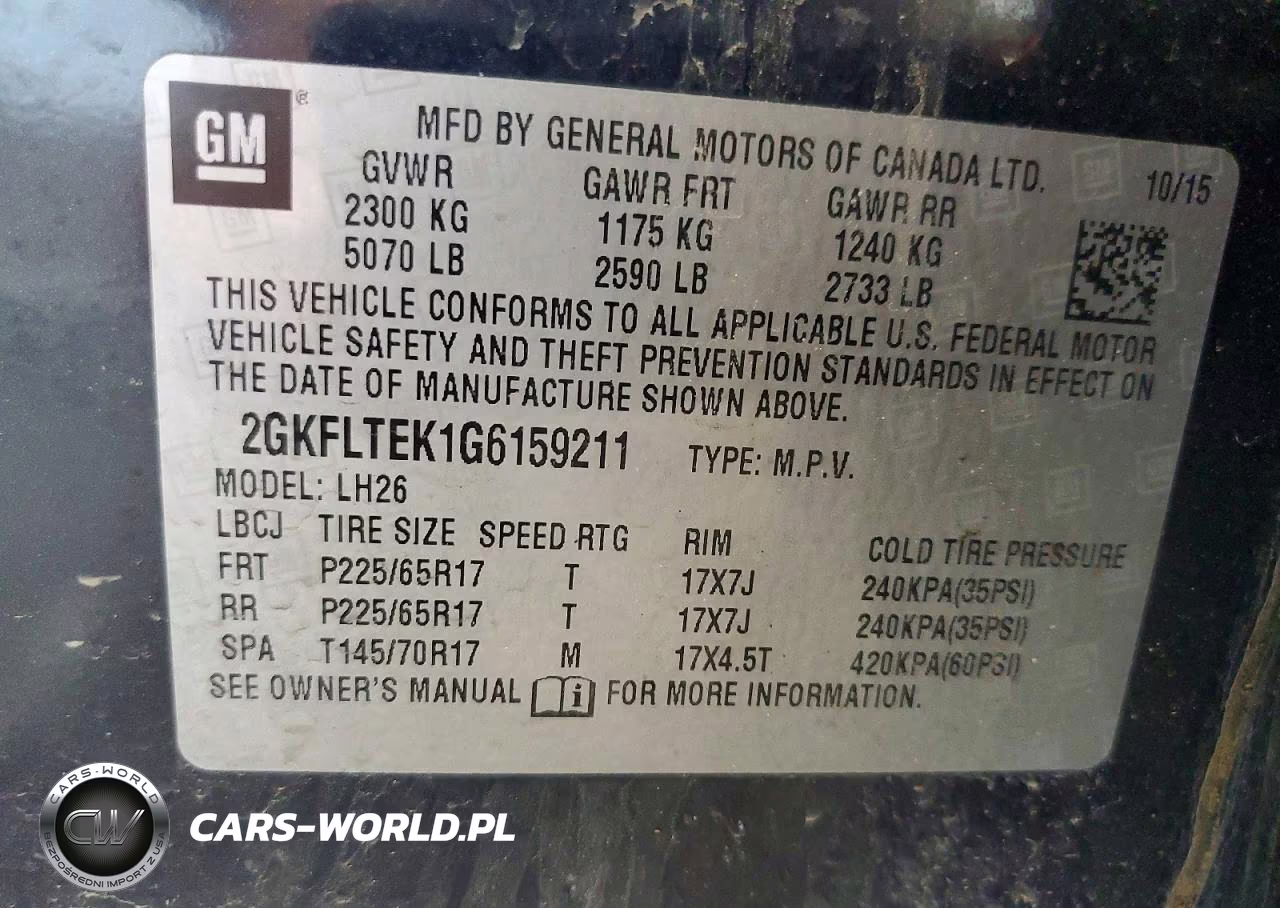 2016 GMC Terrain Sle VIN:2GKFLTEK1G6159211 - 13