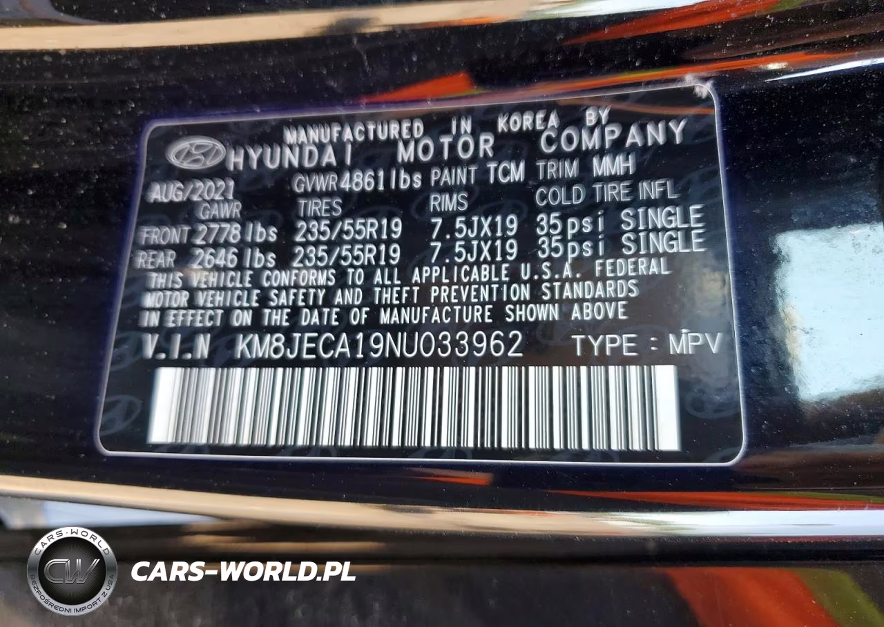 2022 Hyundai Tucson Limited VIN:KM8JECA19NU033962 - 13