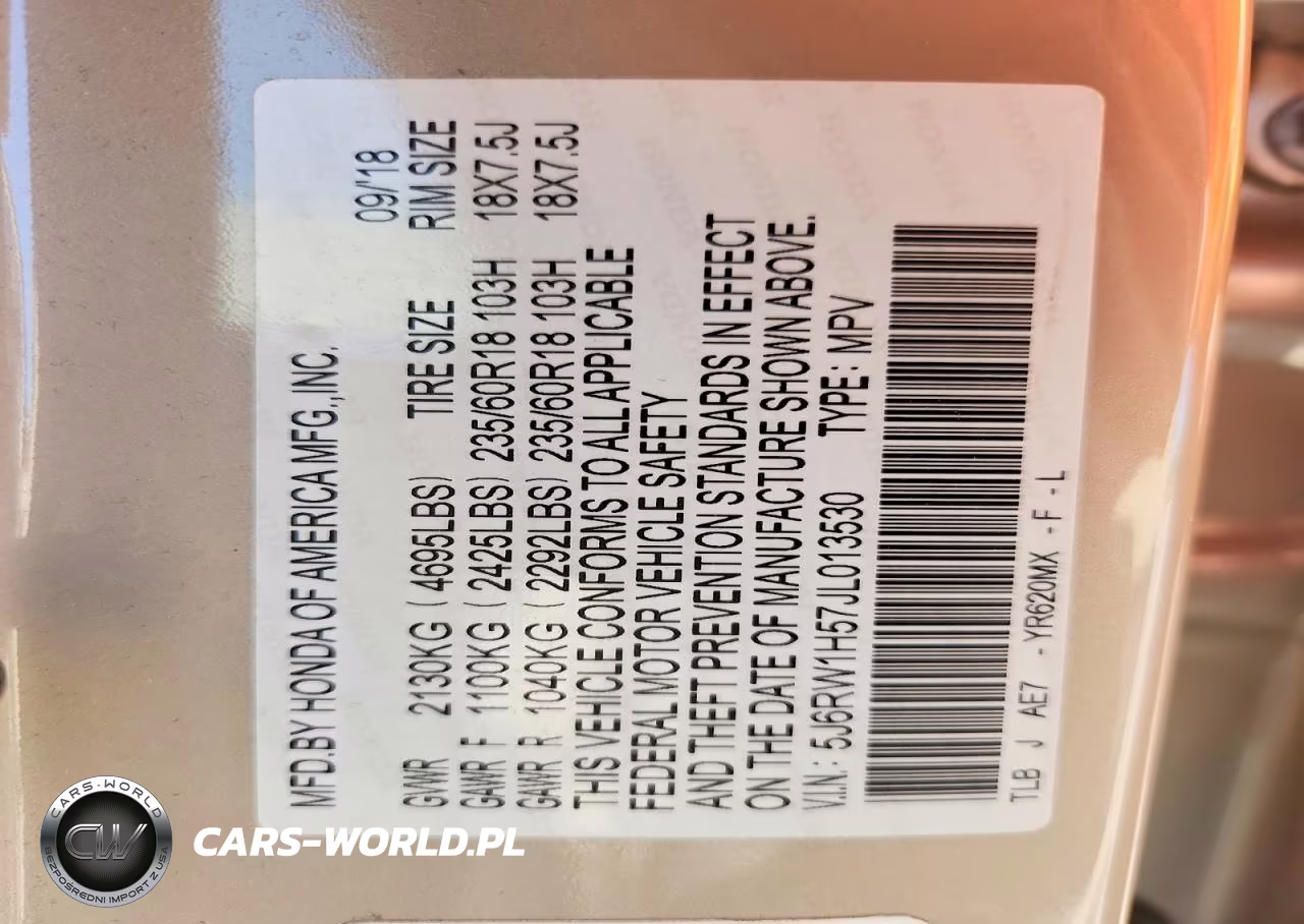 2018 Honda Cr-V Ex VIN:5J6RW1H57JL013530 - 13