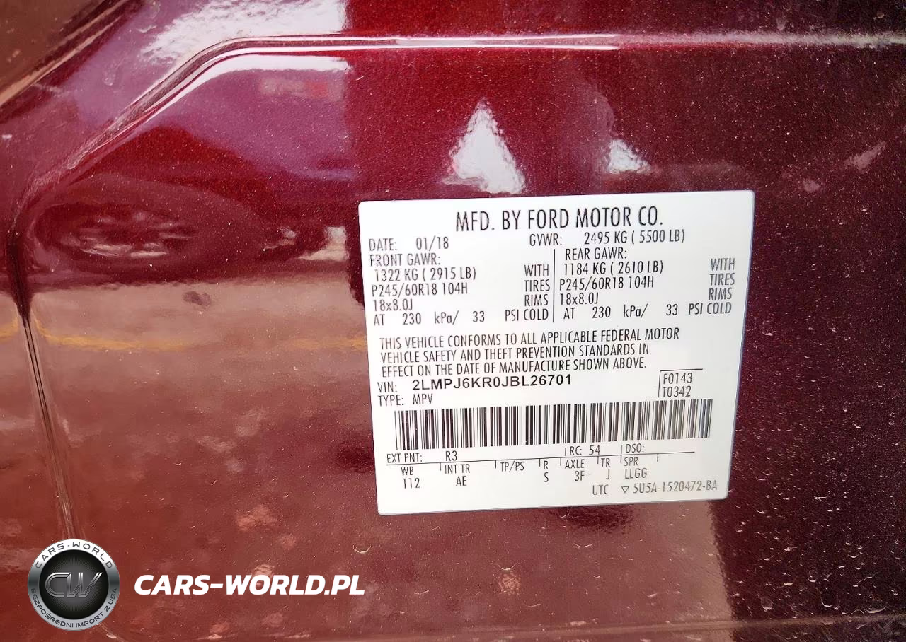 2018 Lincoln Mkx Select VIN:2LMPJ6KR0JBL26701 - 12