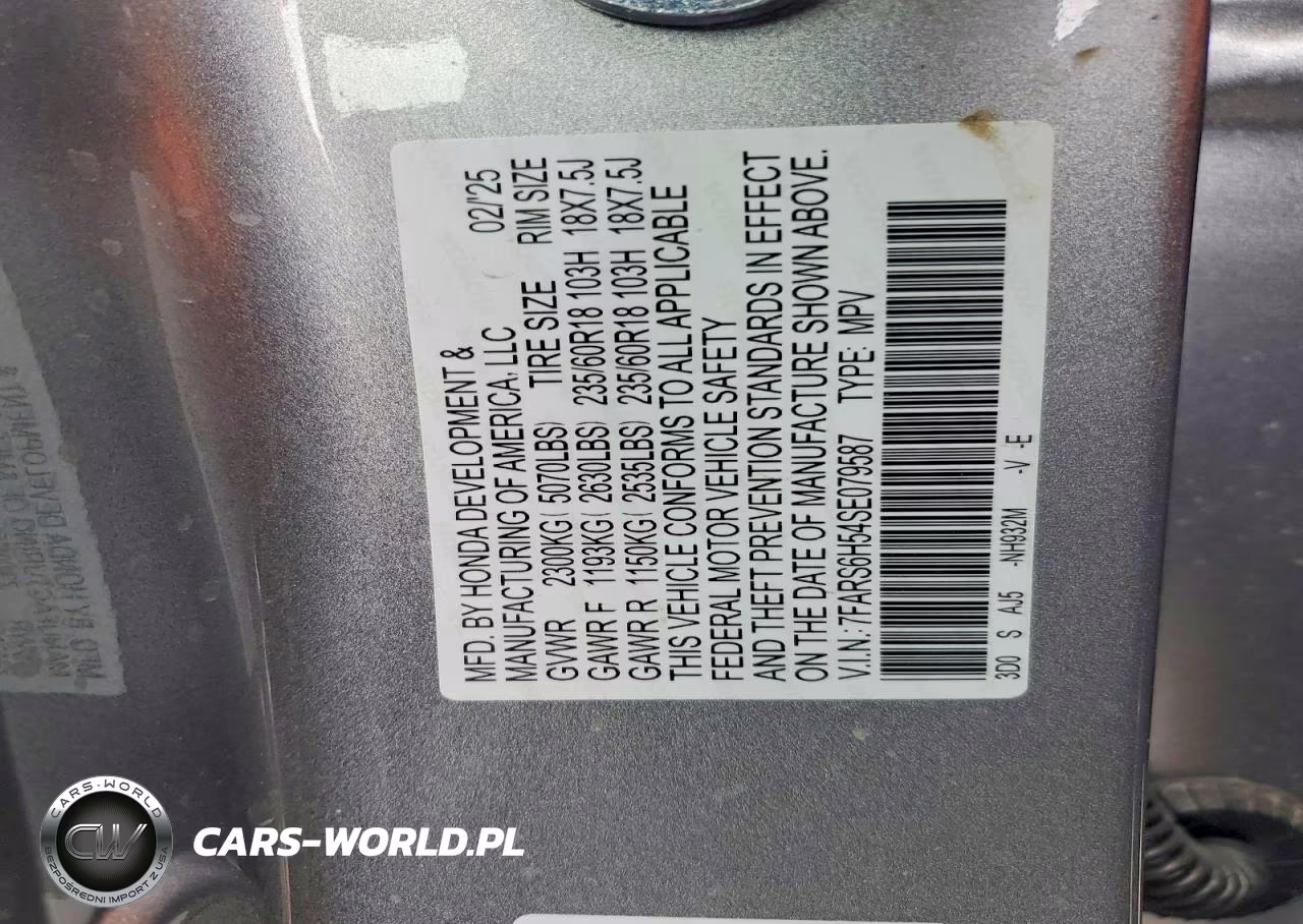 2025 Honda Cr-V Sport VIN:7FARS6H54SE079587 - 13