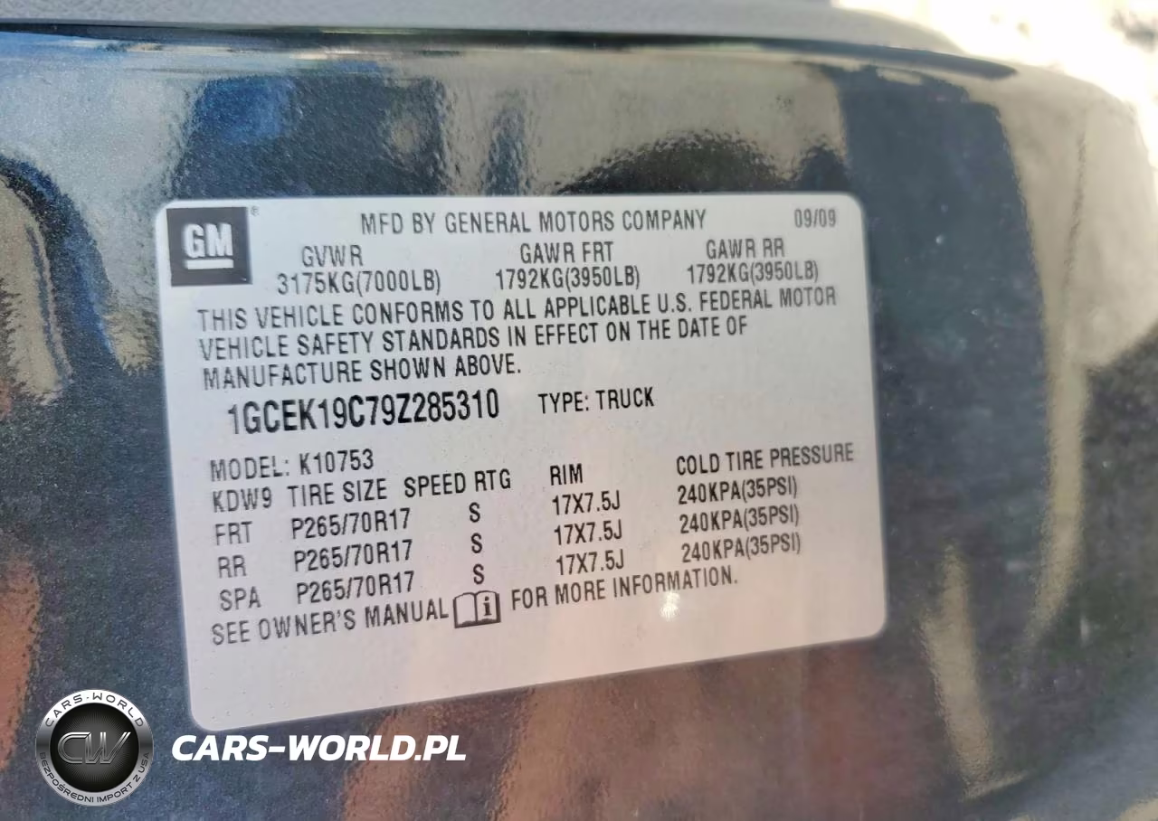 2009 Chevrolet Silverado K1500 VIN:1GCEK19C79Z285310 - 12