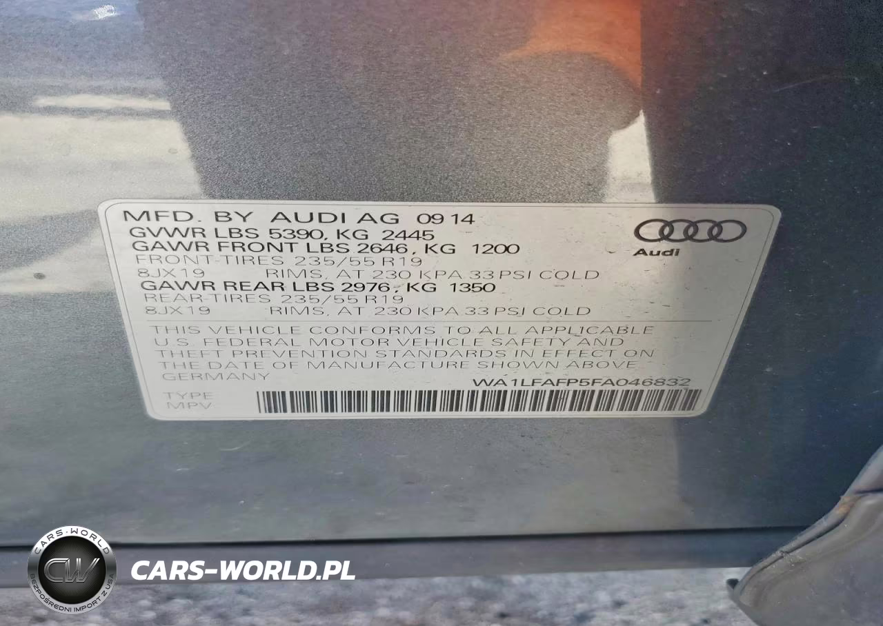 2015 Audi Q5 Premium Plus VIN:WA1LFAFP5FA046832 - 13