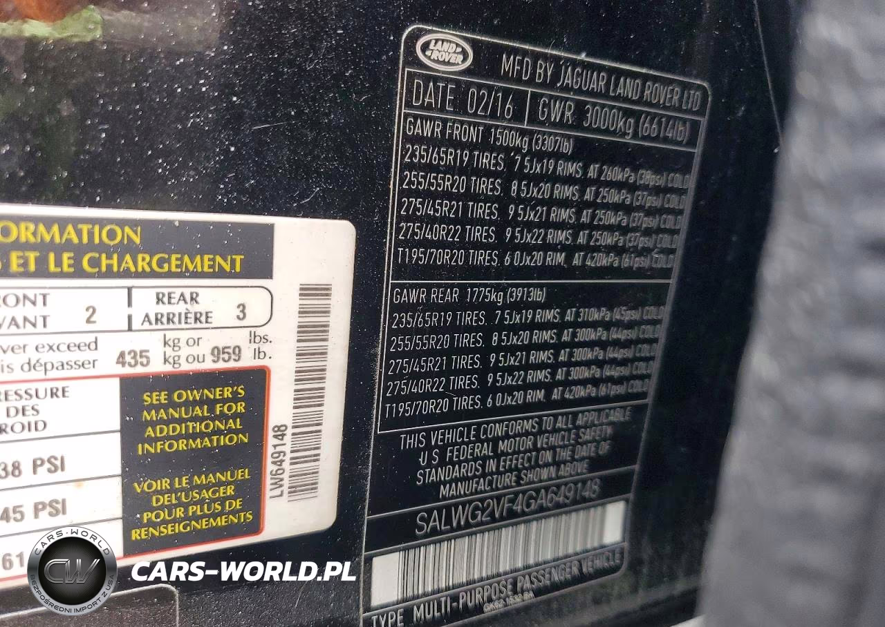2016 Land Rover Range Rover Sport Se VIN:SALWG2VF4GA649148 - 12