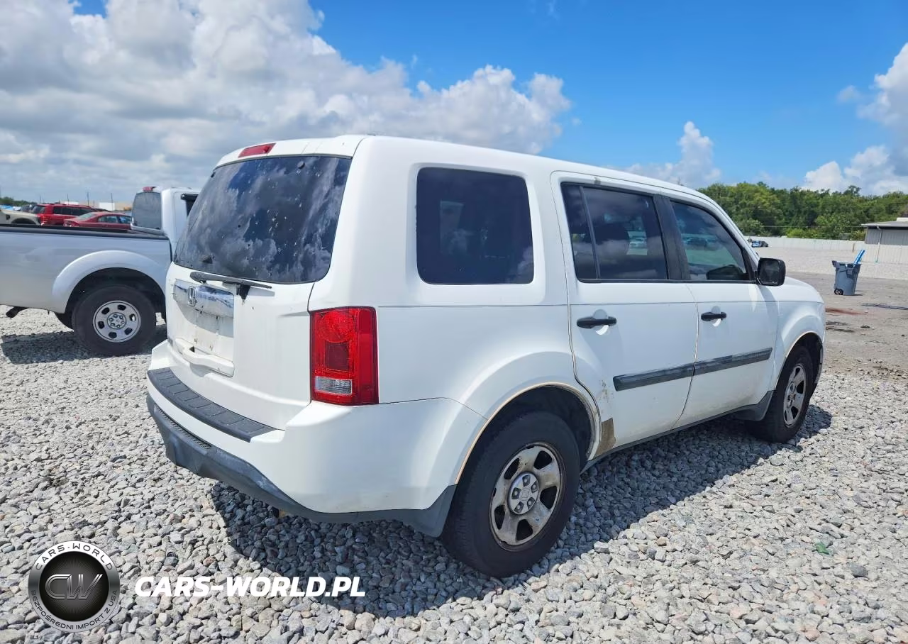 2015 Honda Pilot Lx VIN:5FNYF3H27FB007160 - 3