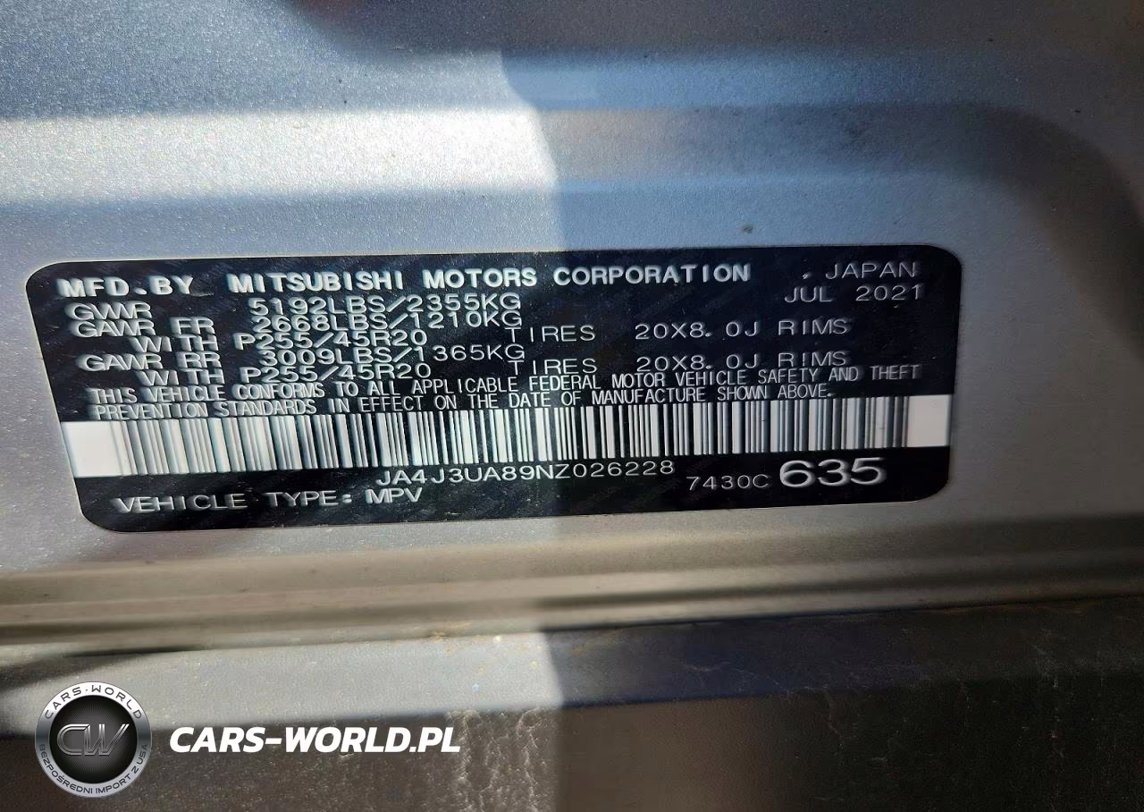 2022 Mitsubishi Outlander Se VIN:JA4J3UA89NZ026228 - 13