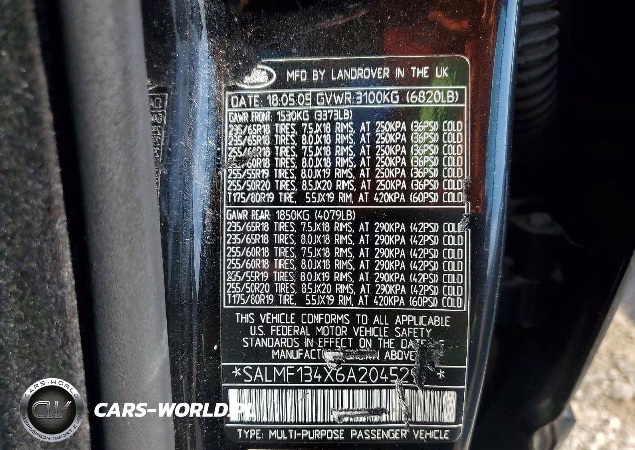 2006 Land Range Rover VIN:SALMF134X6A204529 - 13