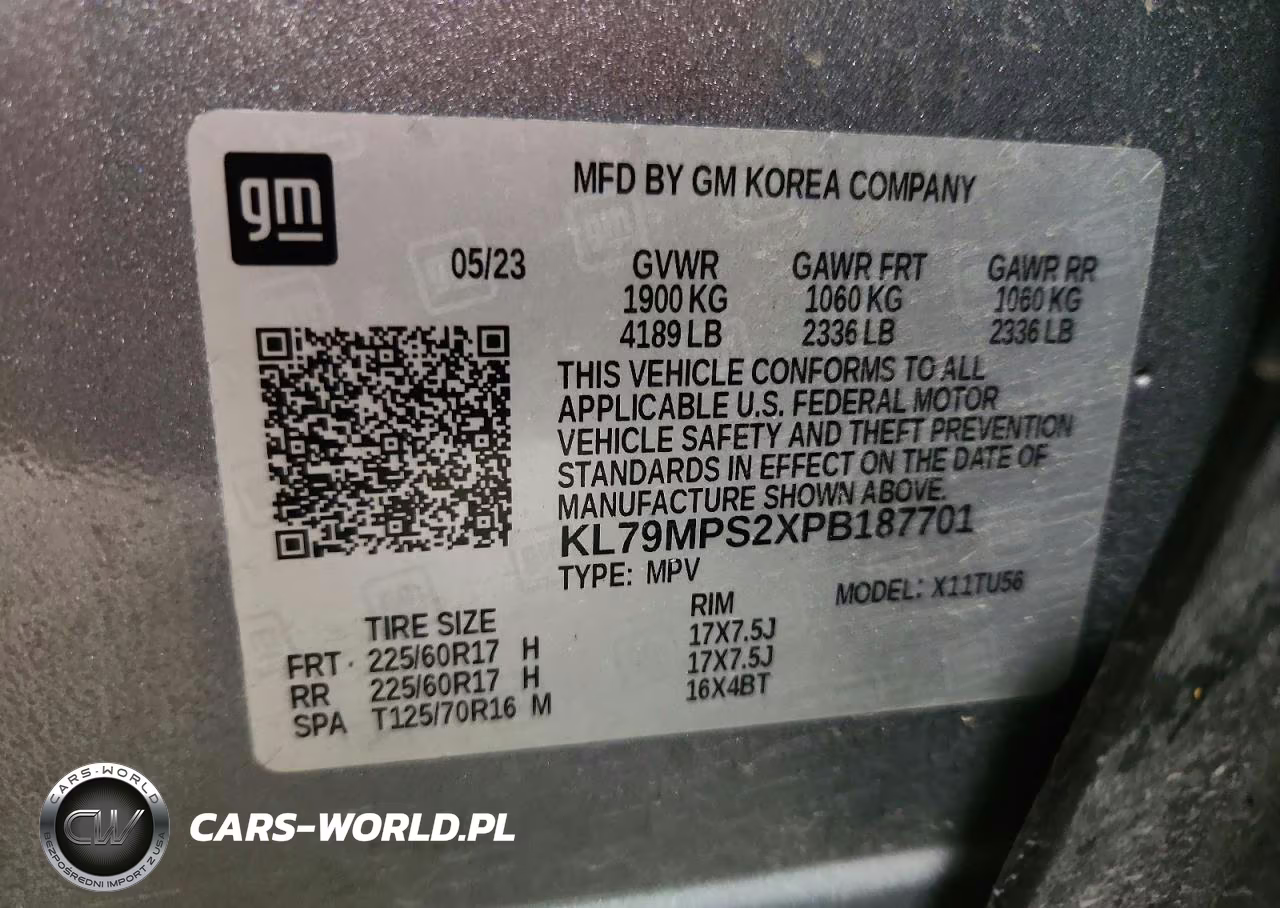 2023 Chevrolet Trailblazer Lt VIN:KL79MPS2XPB187701 - 13