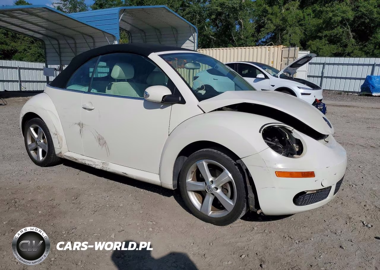 2007 Volkswagen New Beetle Triple White VIN:3VWFF31YX7M419511 - 4
