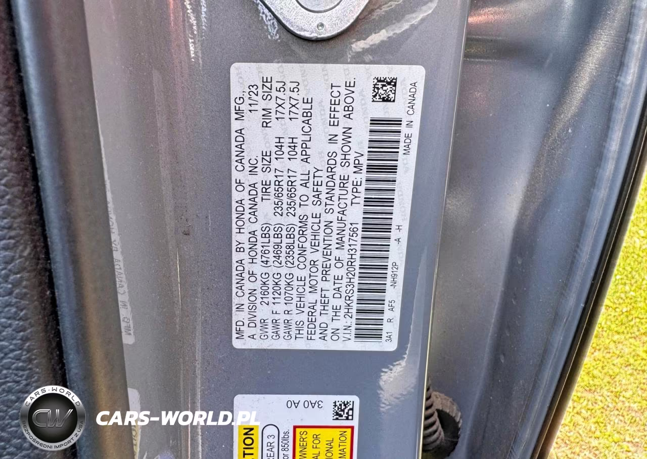 2024 Honda Cr-V Lx VIN:2HKRS3H20RH317561 - 10