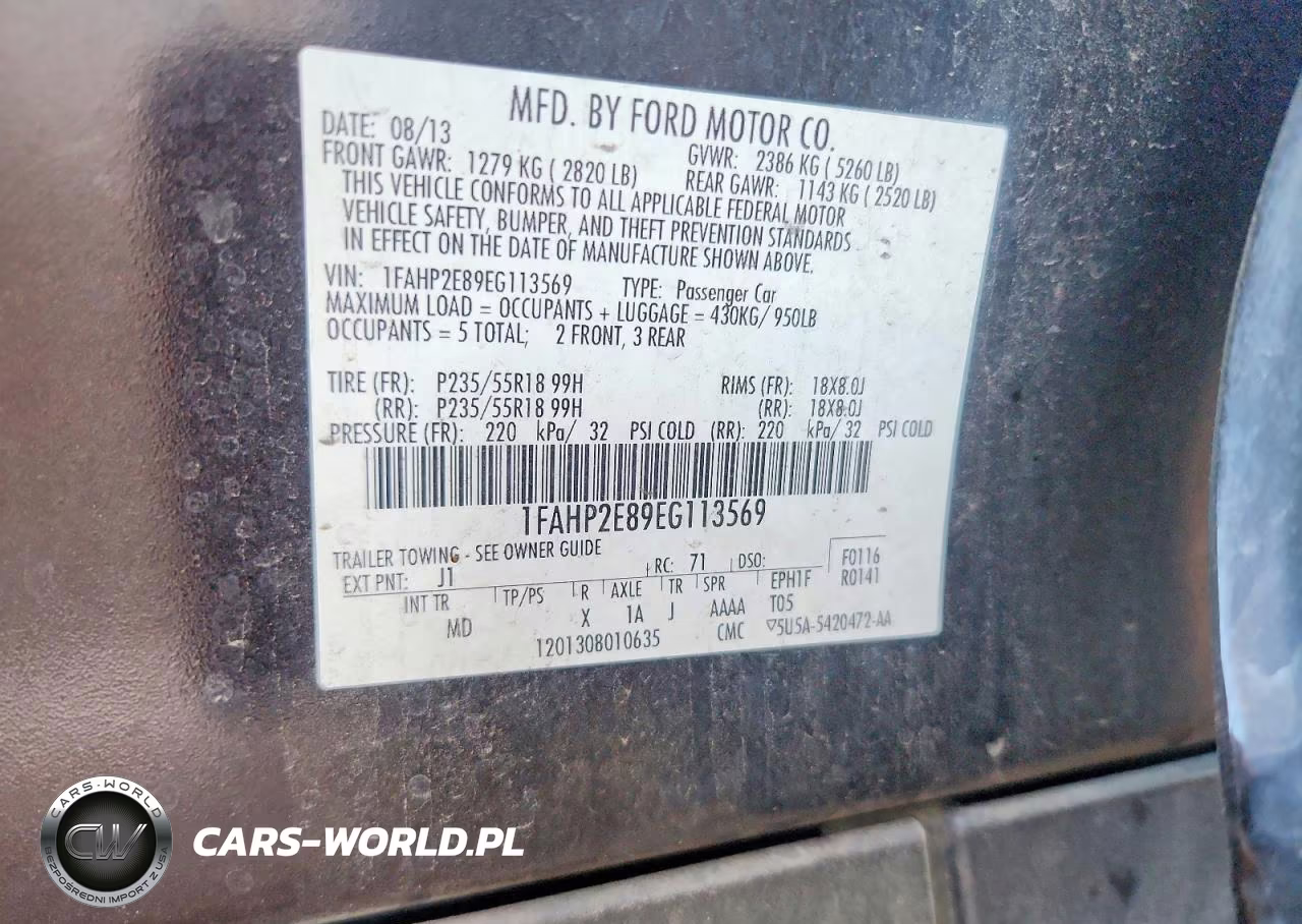 2014 Ford Taurus Sel VIN:1FAHP2E89EG113569 - 12