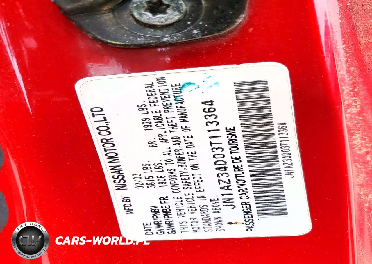 2003 Nissan 350Z Coupe VIN:JN1AZ34D03T113364 - 12