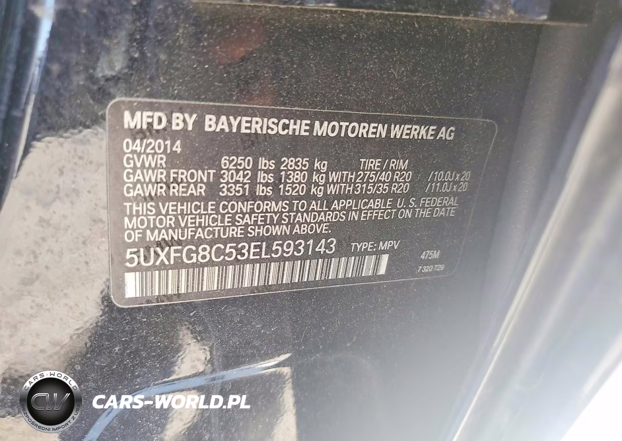 2014 BMW X6 xDrive50I VIN:5UXFG8C53EL593143 - 13
