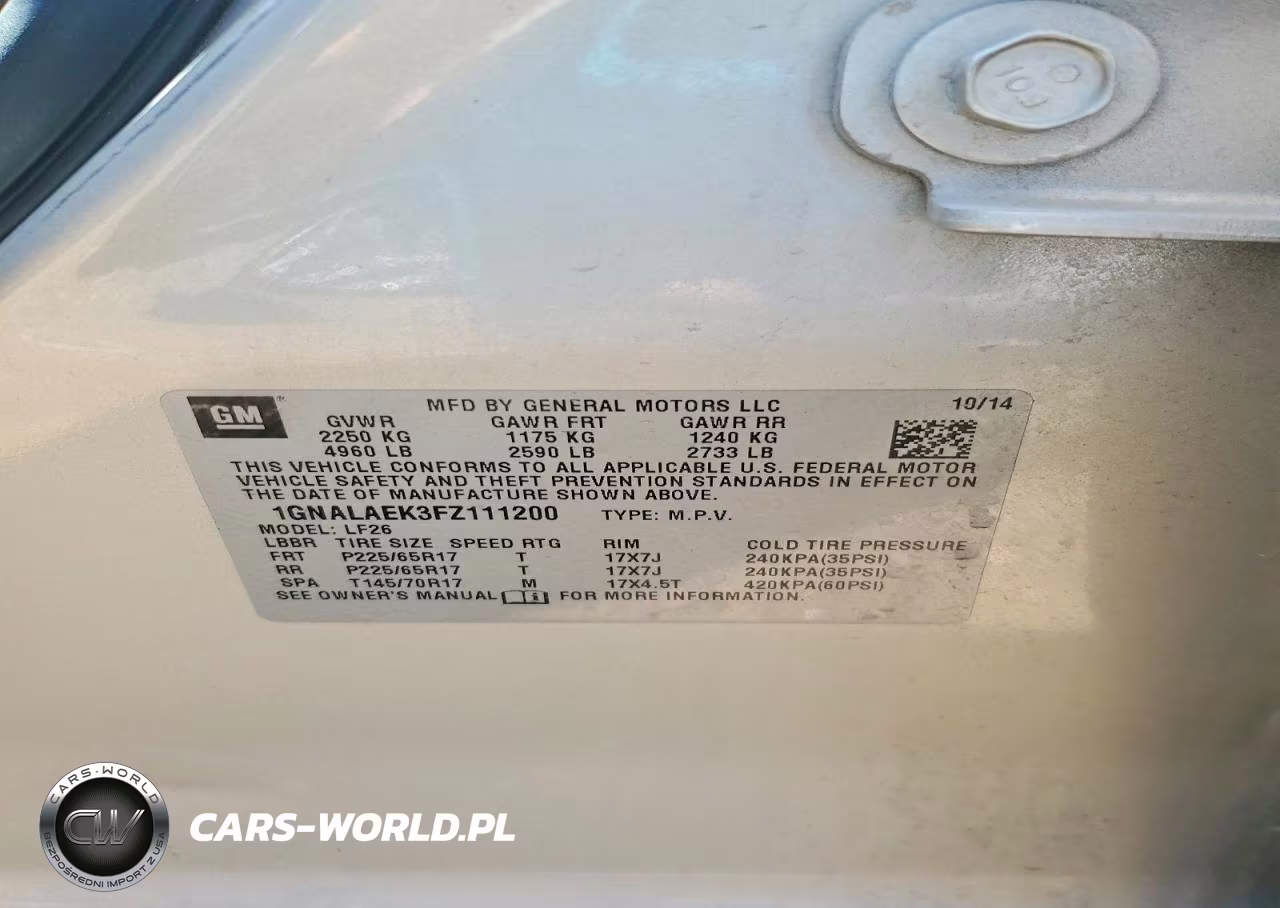 2015 Chevrolet Equinox Ls VIN:1GNALAEK3FZ111200 - 13