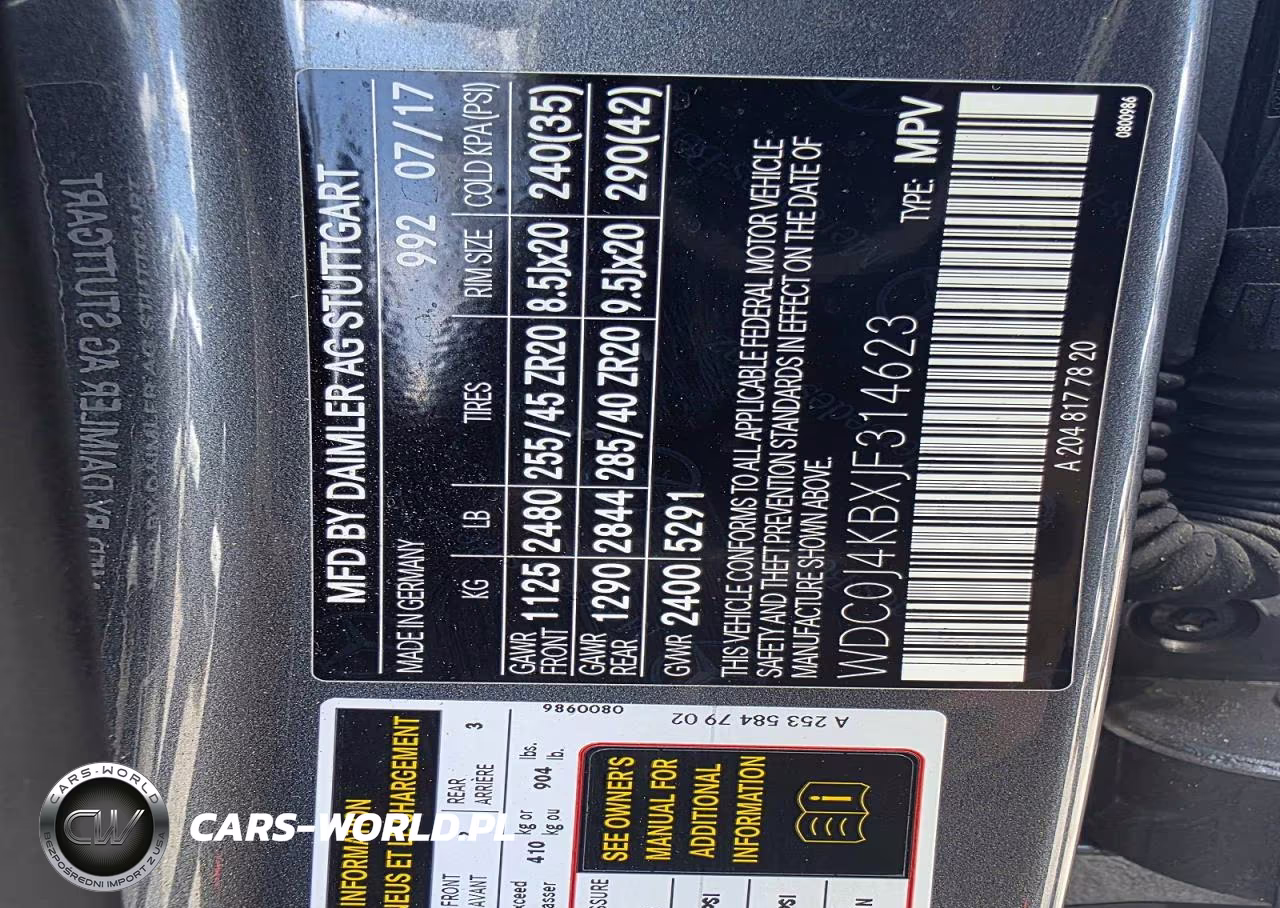 2018 Mercedes-Benz Glc Coupe 300 4Matic VIN:WDC0J4KBXJF314623 - 10