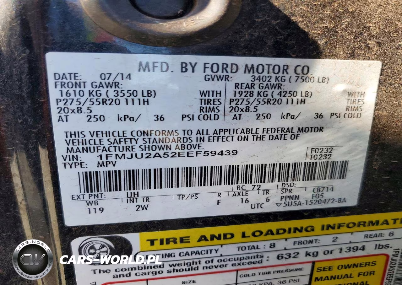 2014 Ford Expedition Limited VIN:1FMJU2A52EEF59439 - 14