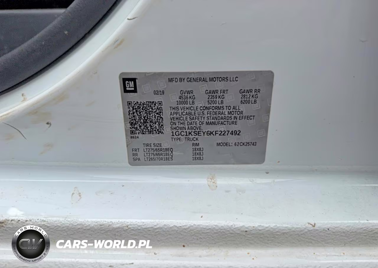 2019 Chevrolet Silverado K2500 Heavy Duty Lt VIN:1GC1KSEY6KF227492 - 10